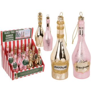 Glass tree hanger, Glamorous Champagne,