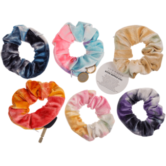 Textile Hair Ribbon, Scrunchie with Zipper Bag,