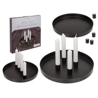 Round metal holder, D:25 cm, with 4 magnetic