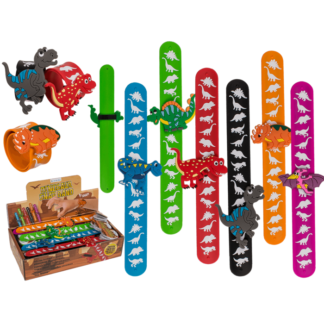 Snap Band, Dinosaur, approx. 21,5 x 3,5 cm,