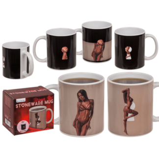 Stoneware Mug, Stripper Girl,