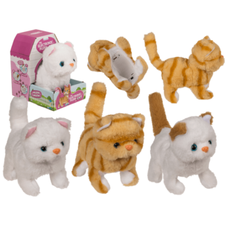 Electronic Plush Cat , 18 x 14 x 16 cm,
