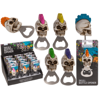 Metal bottle opener, Skull,