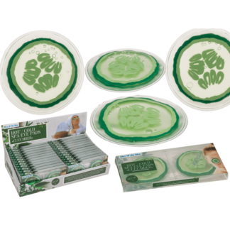 Hot/Cold Spa Eye Pads, in cucumber design,