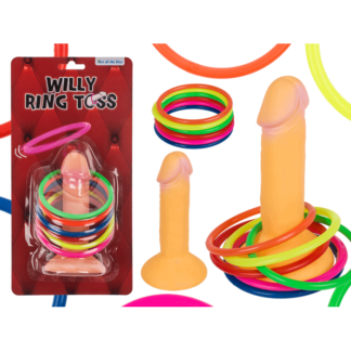 Ring toss game, Penis, with 6 rings,