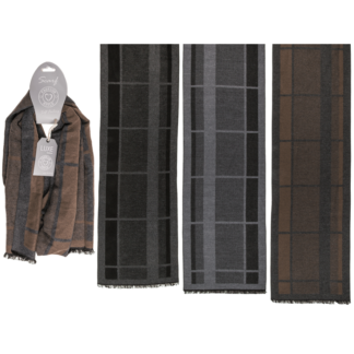 Men's scarf, checkered,