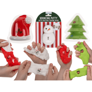 Bouncing Putty , Christmas, 30 g, 3 assorted,